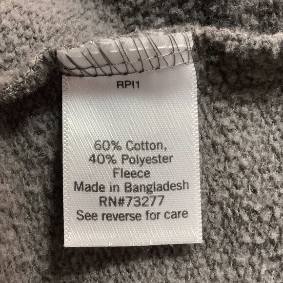 Cropped Fleece Gray Hoodie SO Lounge Life Sweatshirt  Medium Trendy - Picture 9 of 10